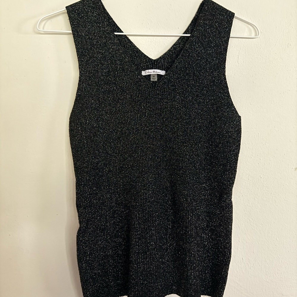 Milano Black Sparkle Tank Top